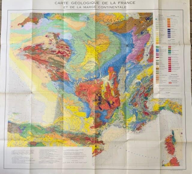 minières, France. Bureau de recherches géologiques et - Carte géologique de la France et de la marge continentale à 1/1 500 000