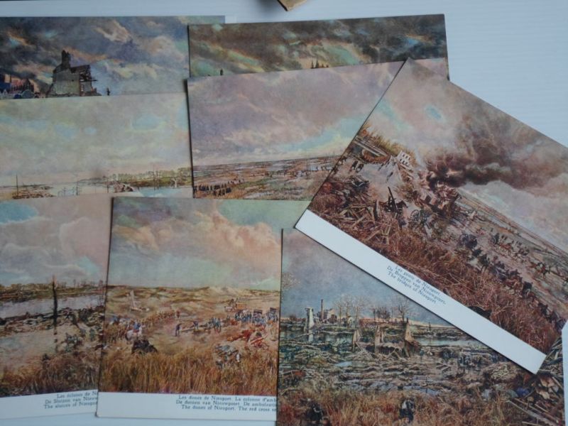 Bastien, A. - Panorama van den slag aan den IJzer, 1914