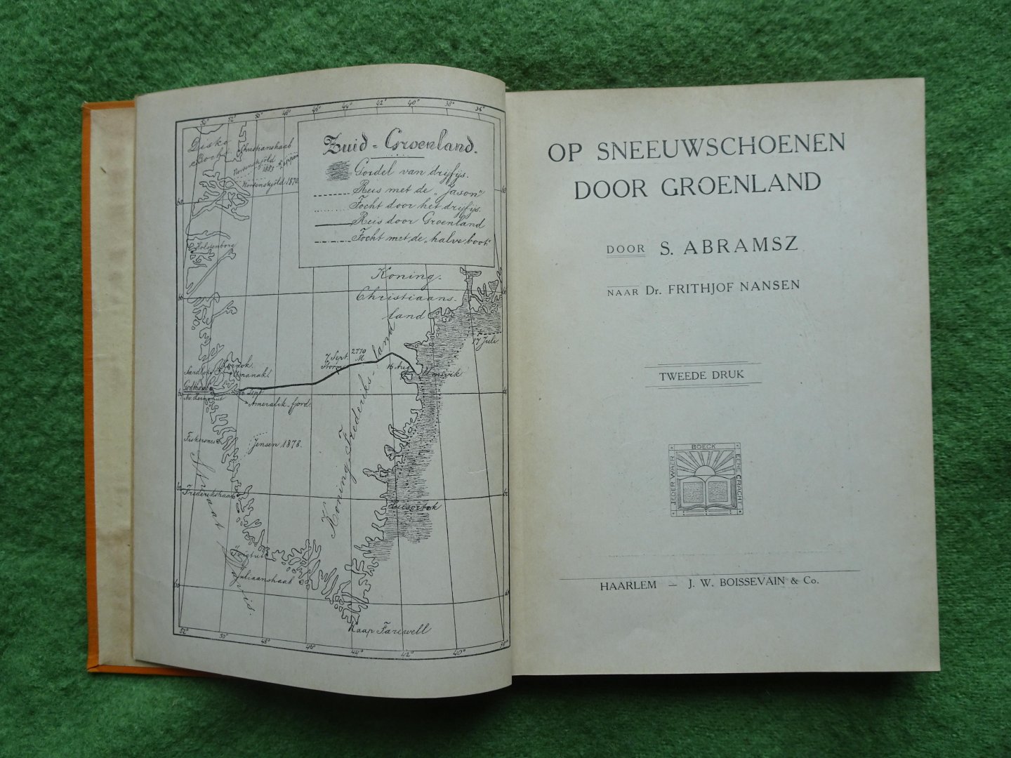 Abramsz, S. - OP SNEEUWSCHOENEN DOOR GROENLAND Naar Dr. Frithjof Nansen Abramsz, S. - OP SNEEUWSCHOENEN DOOR GROENLAND Naar Dr. Frithjof Nansen