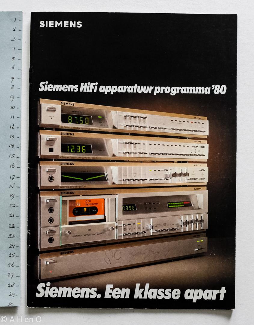 Siemens - Siemens - HiFi apparatuur programma '80