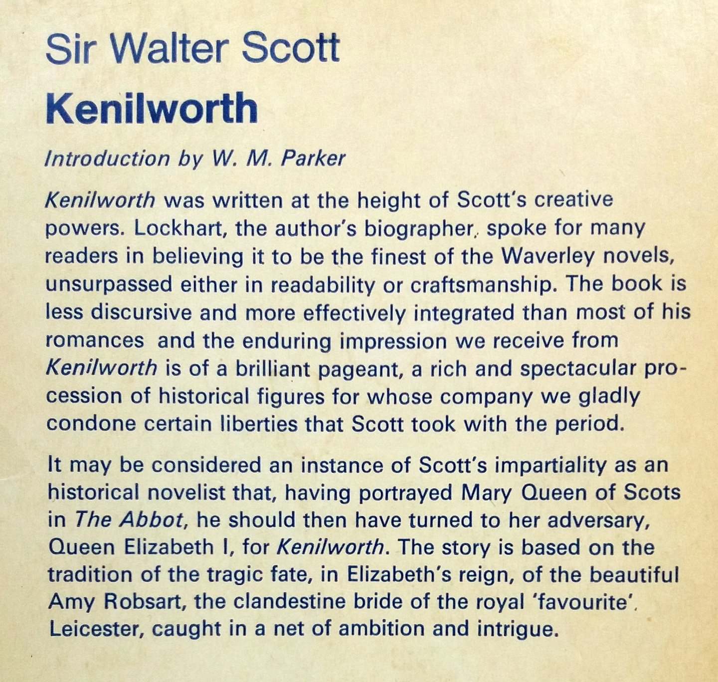 Scott, Sir Walter - Kenilworth (ENGELSTALIG)