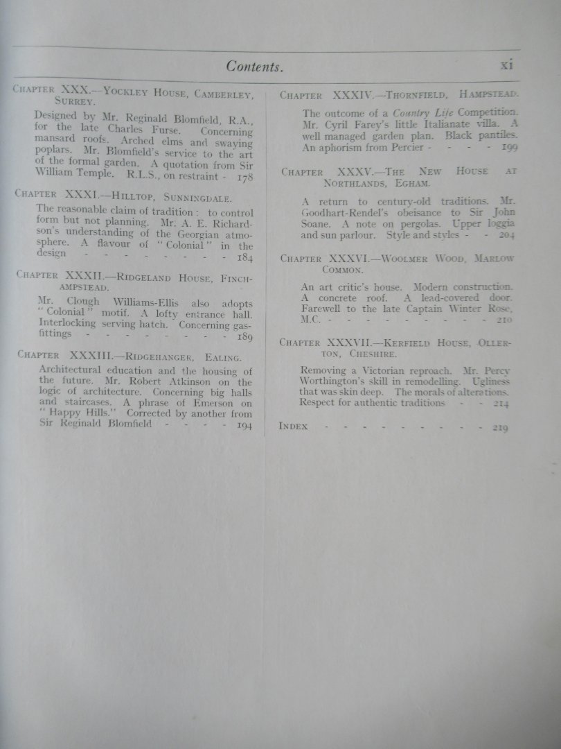 Weaver, Lawrence - Small Country Houses of To-day second series