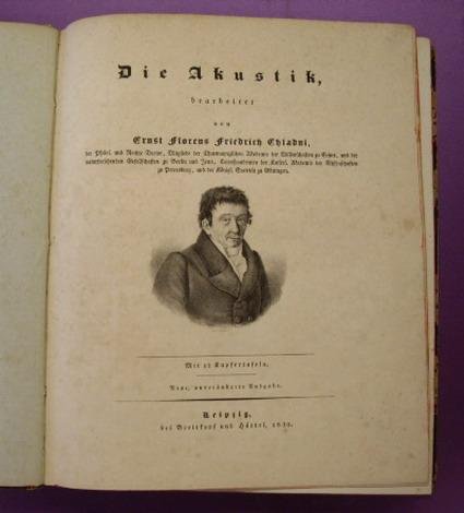 CHLADNI, ERNST FLORENS FRIEDRICH. - Die Akustik. Neue, unveränderte Ausgabe.