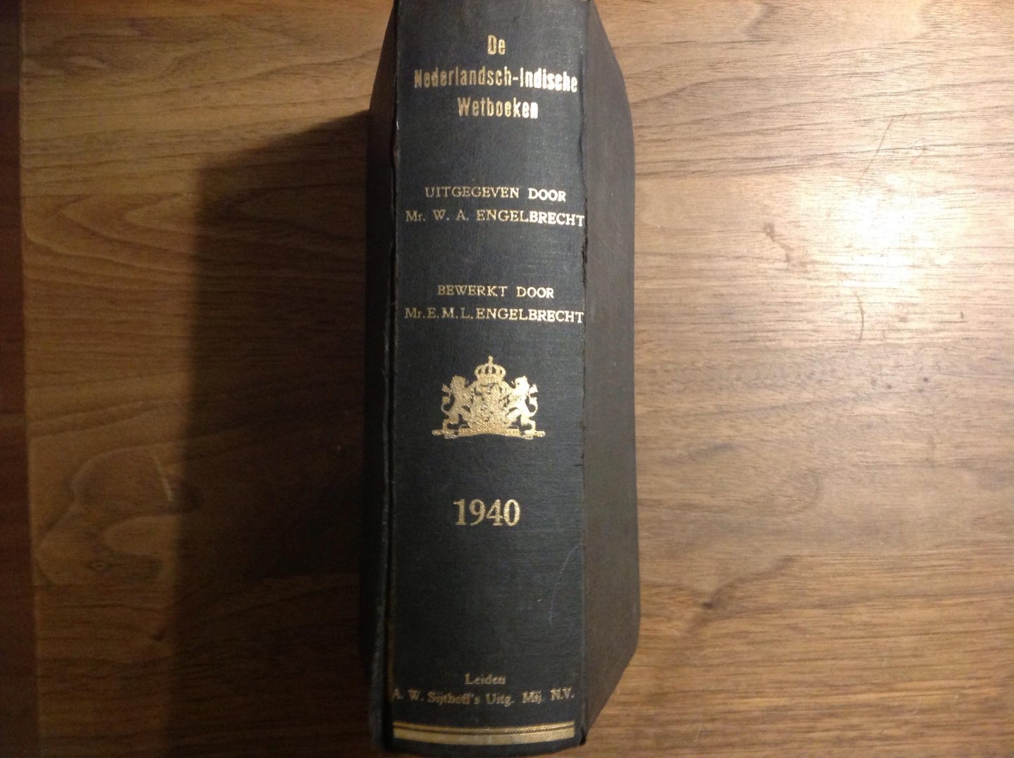 Mr. W. A. Engelbrecht - De Nederlandsch-Indische wetboeken