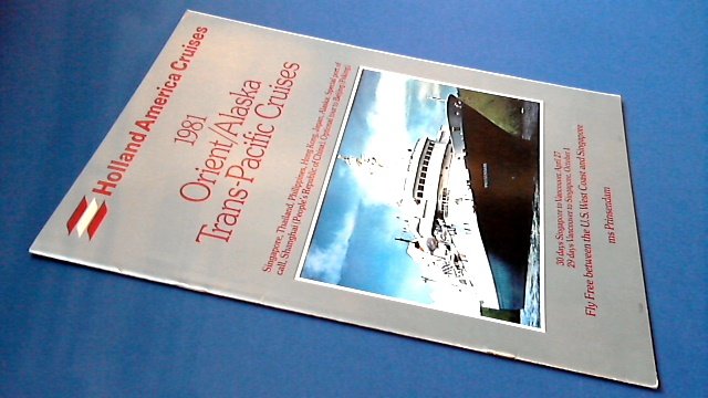 Holland Amerika Lijn - Holland America Line - 1981 Orient / Alaska / Trans Pacific cruises m.s. Prinsendam