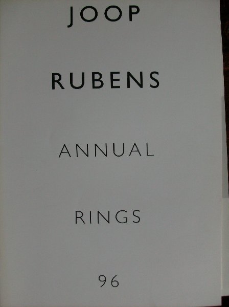 Duister, Frans - Joop Rubens.    - annuel rings 96