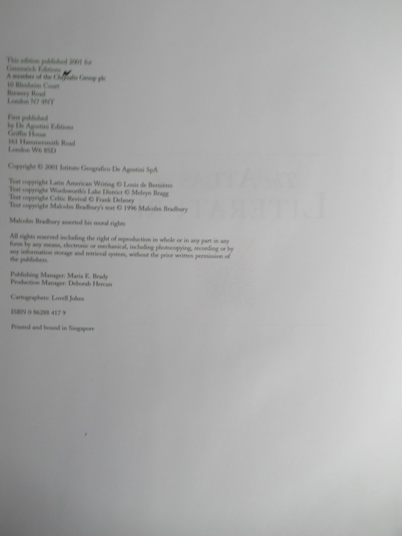 Bradbury, Malcolm - The Atlas of Literature