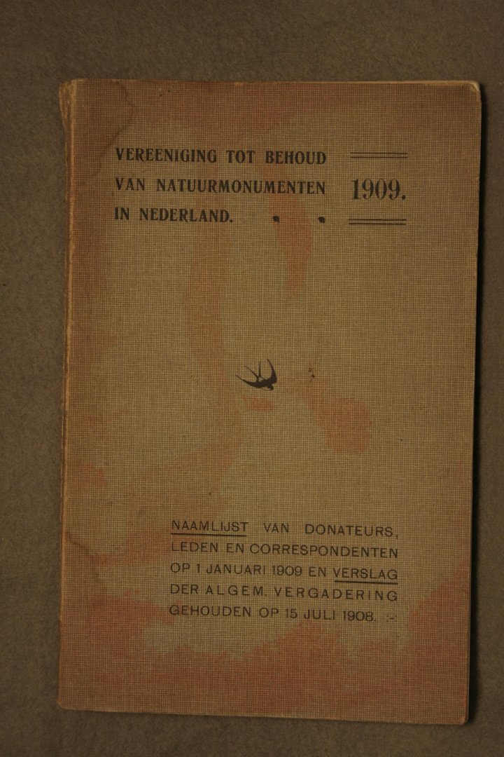 diverse - Zeer zeldzaam - Vereeniging tot behoud van natuurmonumenten in Nederland. 1909