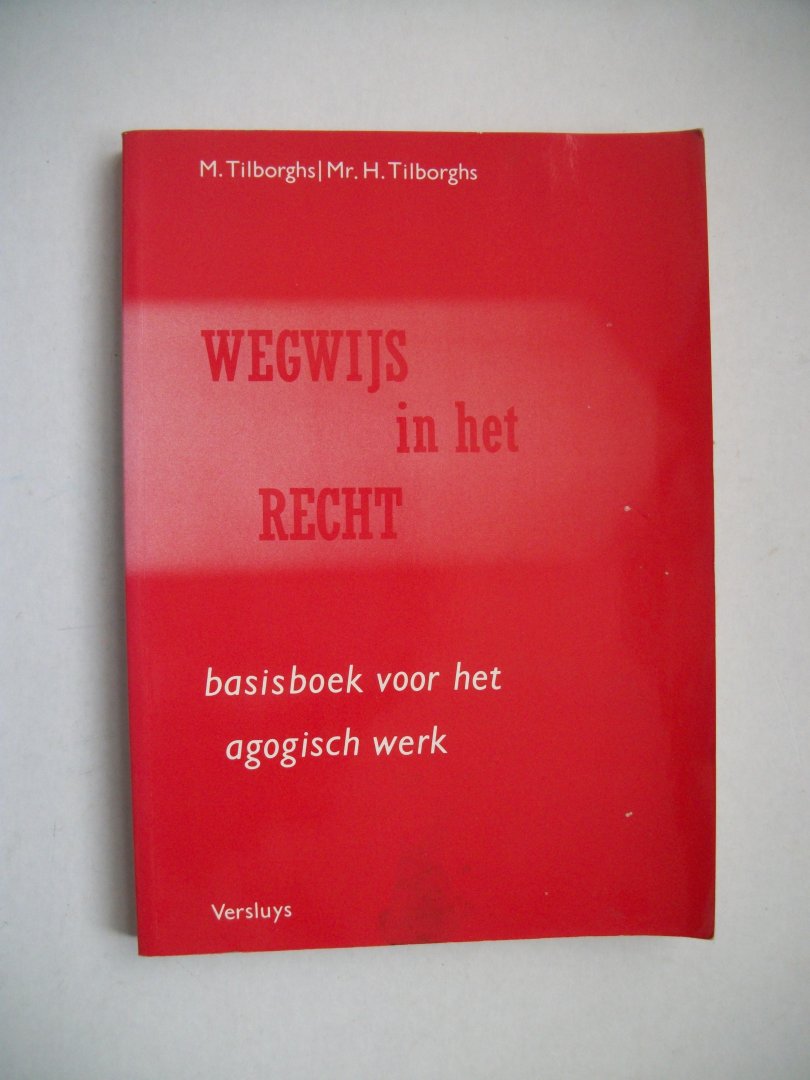 Tilborghs, M. - Wegwijs in het recht , basisboek voor het agogisch werk