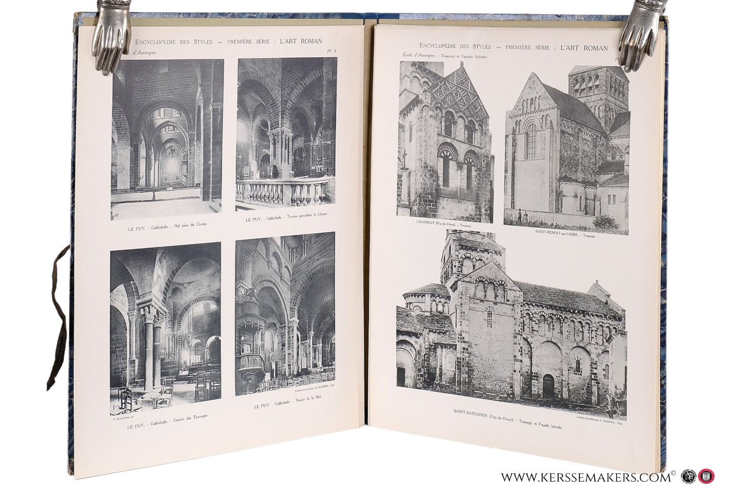 Léon, Paul. - Encyclopédie des styles. Premiére série. L'Art Roman. 40 planches tirées en héliotypie et contenant 93 documents d'apres les documents des archives de la commission des monuments historiques. Notice historique et archéologique.