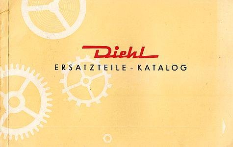 DIEHL Uhren - Watches - Diehl Ersatzteile Katalog - Catalogue - Spare parts. (Trade catalog).