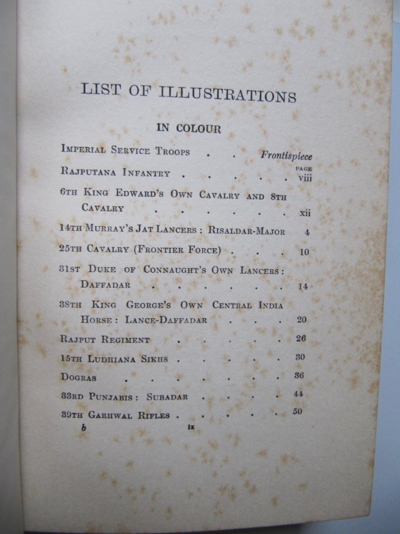 Introduction Lord Sydenham - India and the War