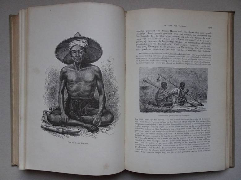 Hellwald, Friedrich von. - Natuurlijke geschiedenis van den mensch. 2 delen compleet.