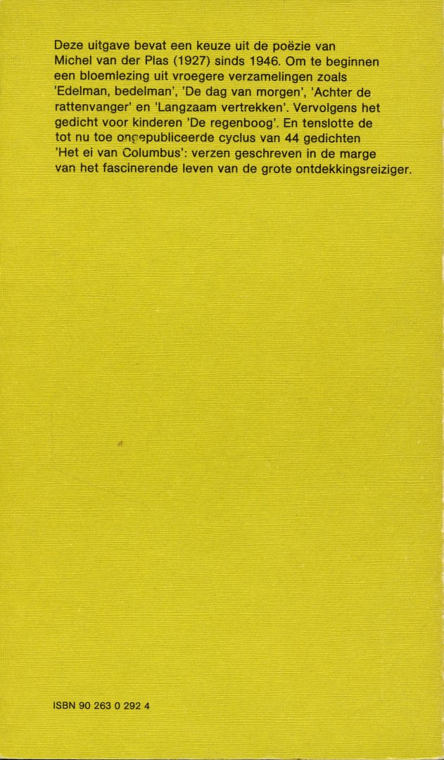 Plas, Michel van der - Gedichten