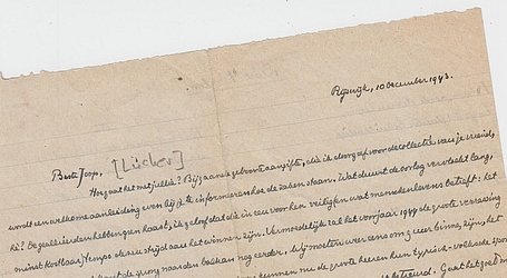 EYSSELSTEIJN, Ben van - Handgeschreven brief aan 'Beste Joop [Lücker]'.