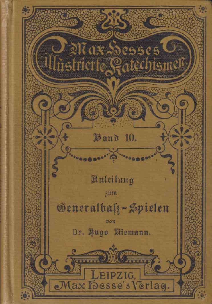 Riemann, Hugo - Anleitung zum Generalbaß-Spielen (harmonie-Übungen am klavier)