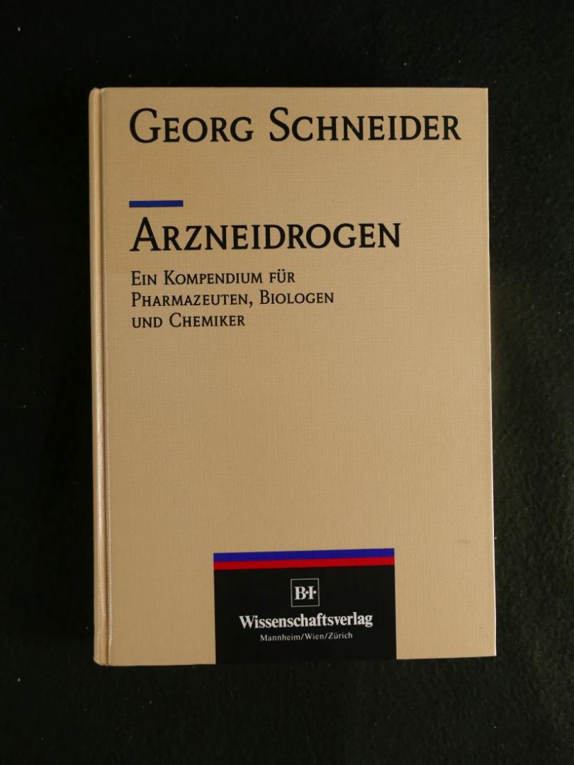 Georg Schneider - Arzneiderogen( Ein kompendium Für pharmazeuten,Biologen und chemiker) (2 foto's)