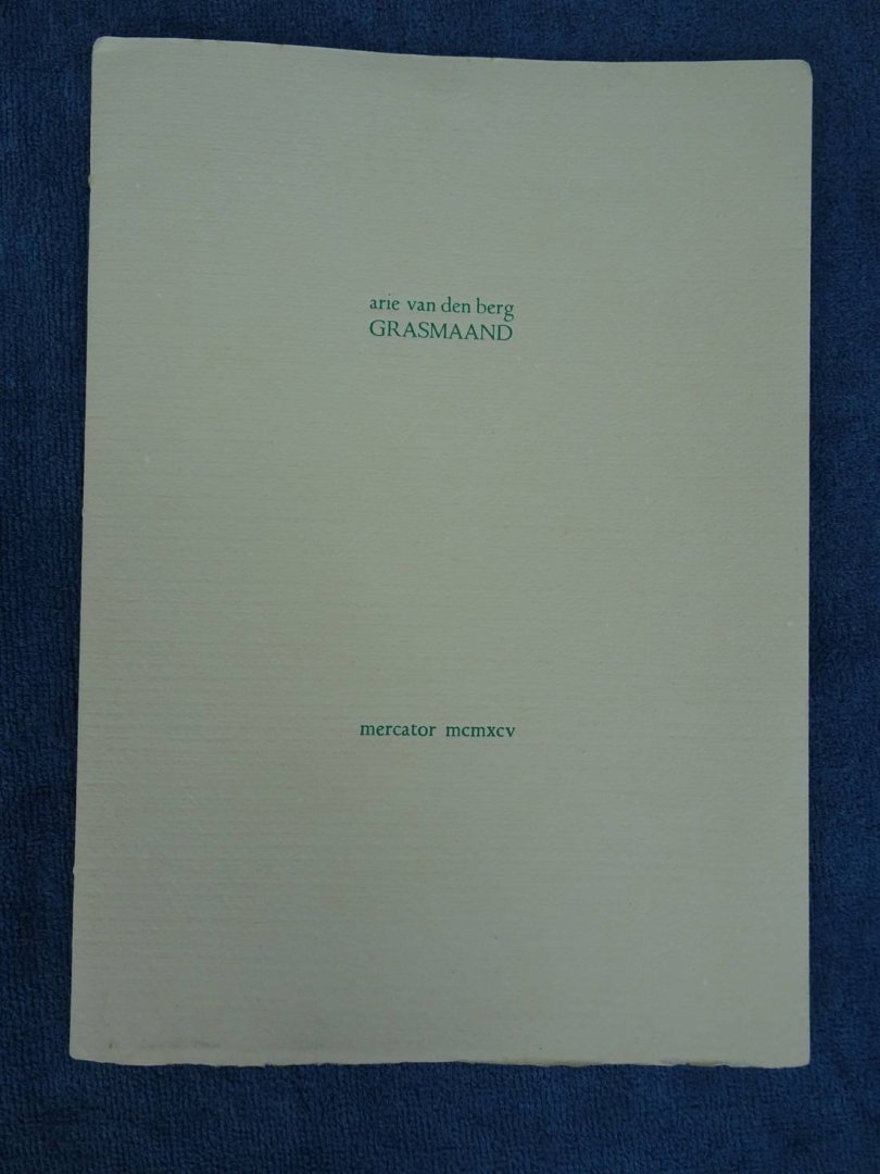 Berg, Arie van den. - Grasmaand.