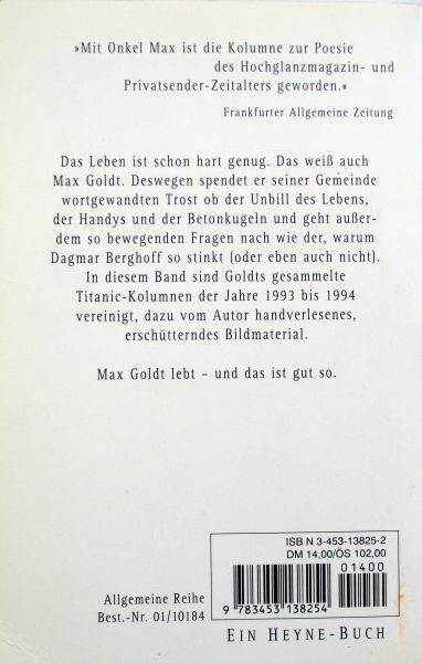 Goldt, Max - Die Kugeln in unseren Köpfen (DUITSTALIG)