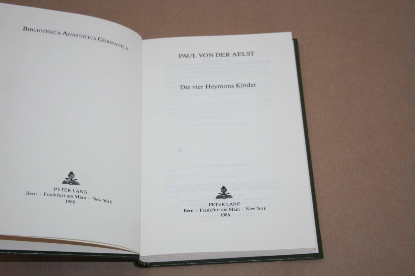 Paul von der Aelst - Die Vier Heymonskinder  (Bibliotheca Anastatica Germanica)