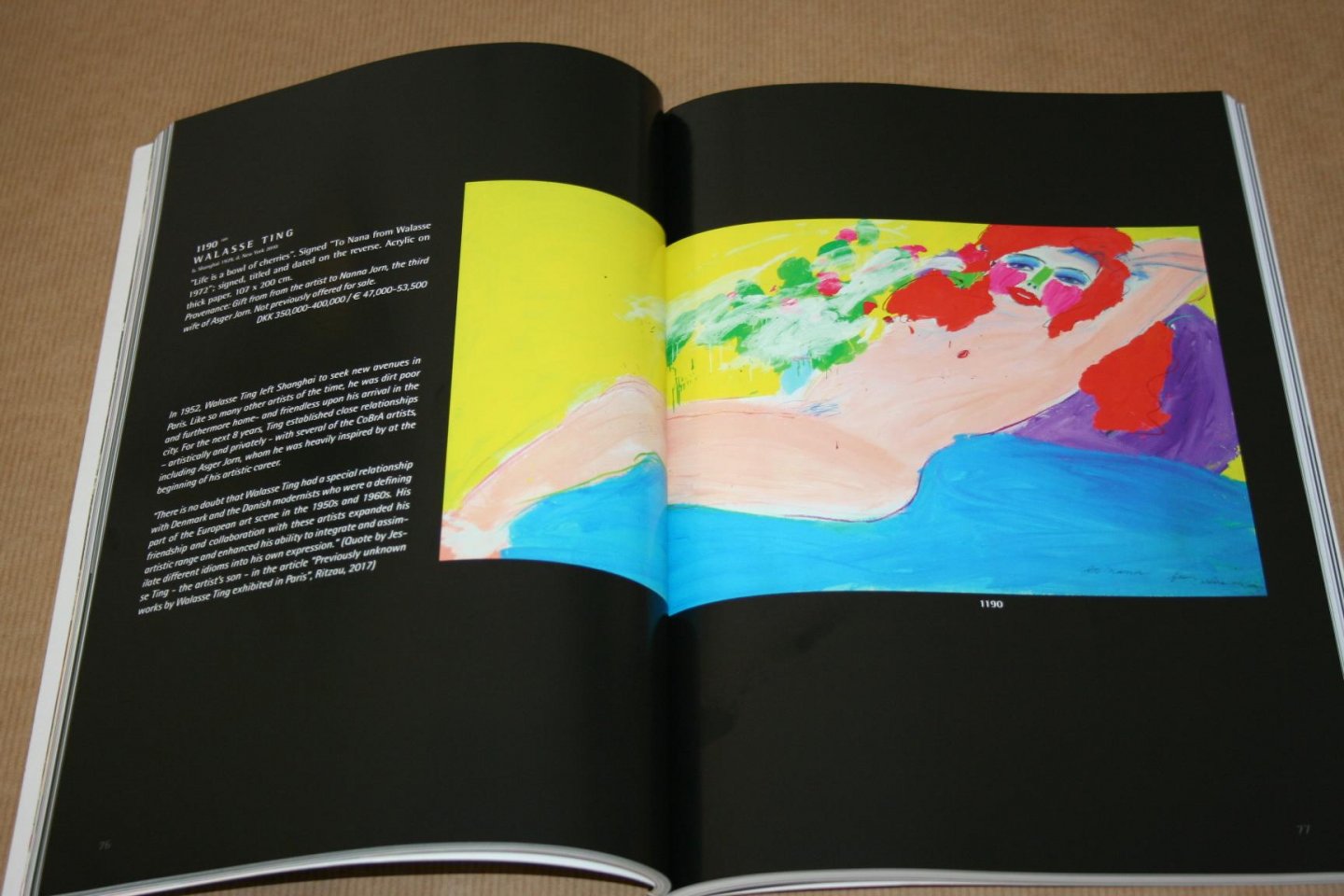  - Bruun Rasmussen  -- Modern Art - 70th Anniversary Auction