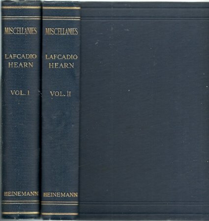 HEARN, Lafcadio - Miscellanies. Articles and stories now first collected by Albert Morrell.