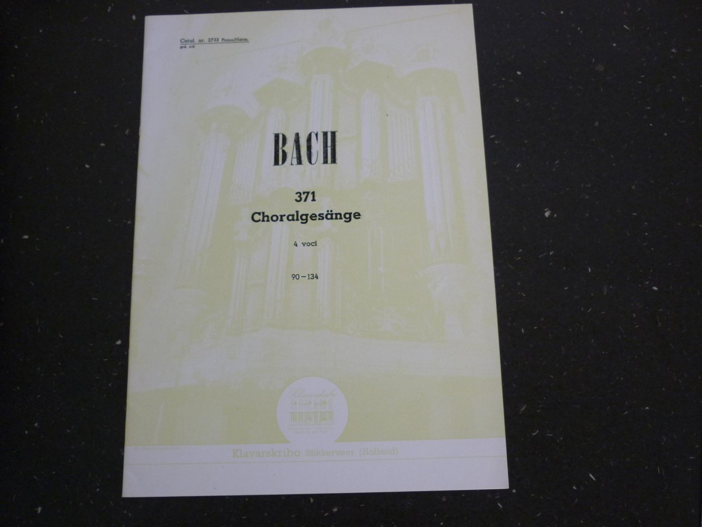 Bach - Choralgesange / 4 voci / 90 - 134 - Klavarskribo