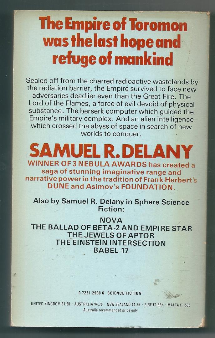 Delany, Samuel - The fall of the towers