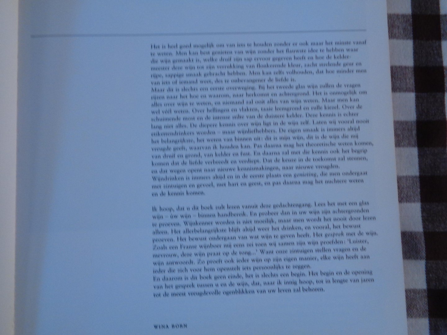 Born - Volkomen wynboek / druk 1