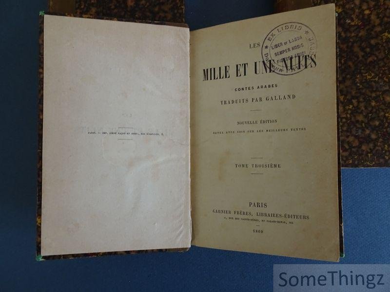 N/A. - Galland (traduct.) - Les mille et une nuits. Contes arabes. (3 tômes).
