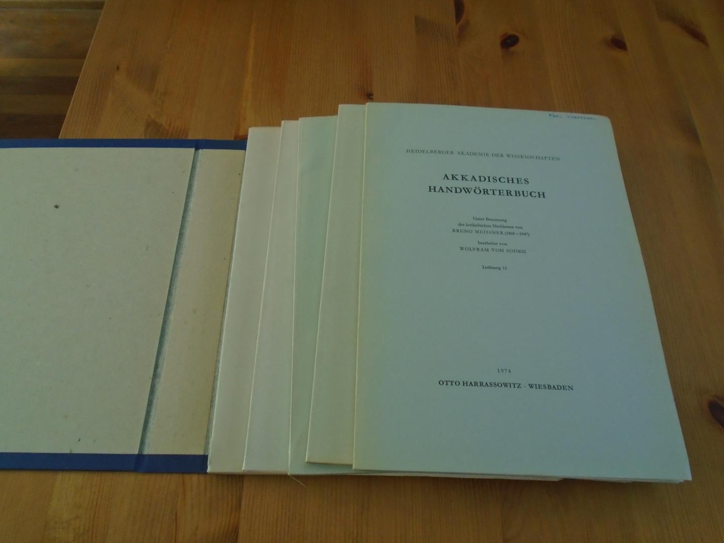Meissner, Bruno / Wolfram von Soden - Akkadisches Handwörterbuch, Band III