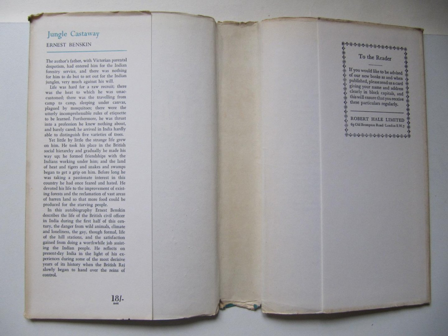 Ernest Benskin - Jungel Castaway