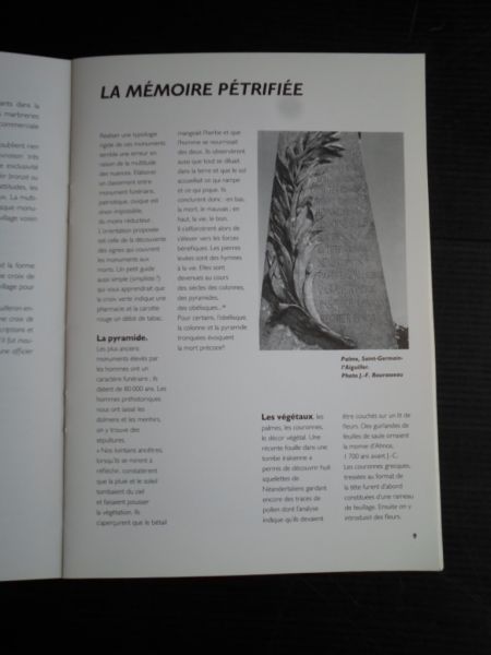 Perot, Jacques - Dialogue de pierres, Les monuments et les morts