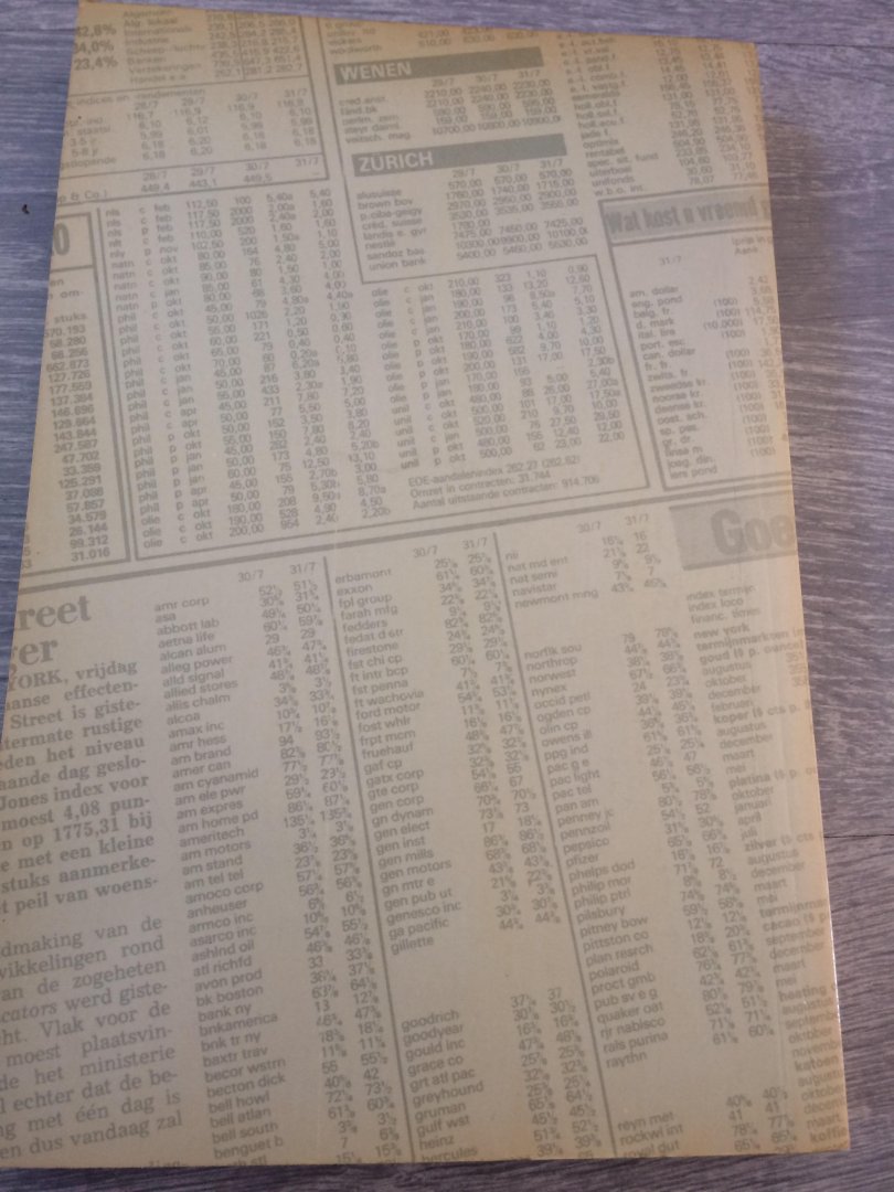 Tuin - Financiele pagina / druk 1