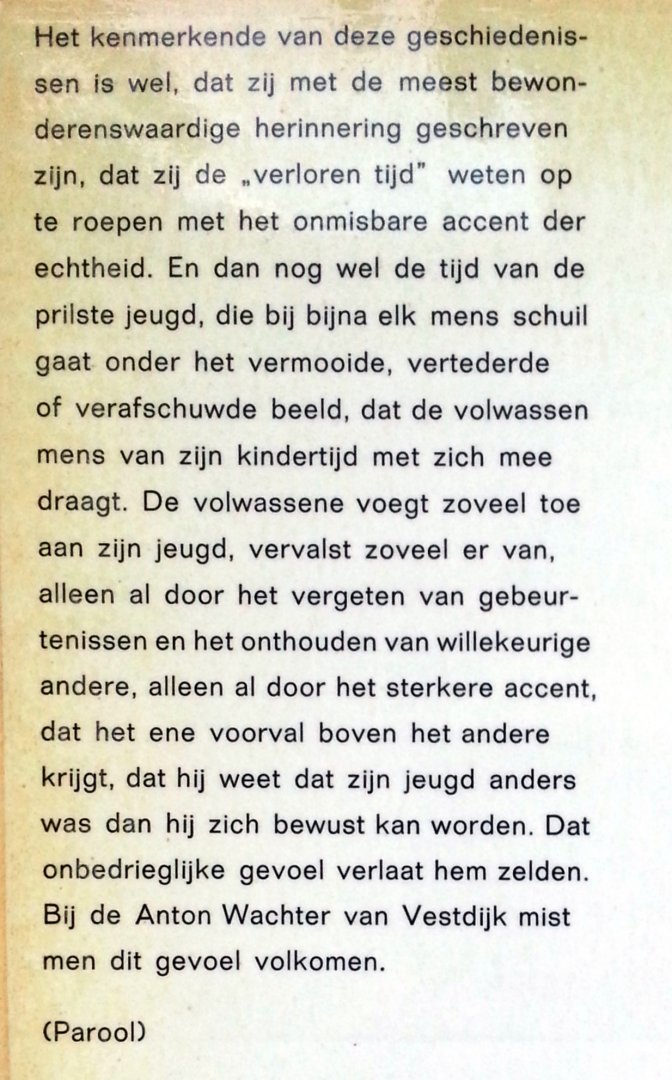 Vestdijk, Simon - Surrogaten voor Murk Tuinstra (Anton Wachter Romans 2)