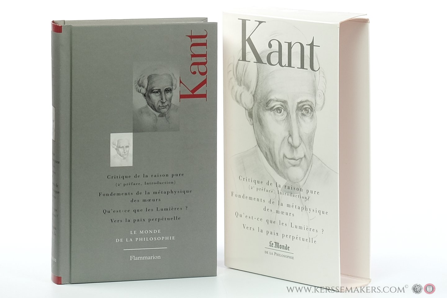 Kant, Emmanuel. - Critique de la raison pure (2e preface,introduction) - fondements de la metaphysique des moeurs - qu'est-ce que les lumieres? - vers la paix perpetuelle.