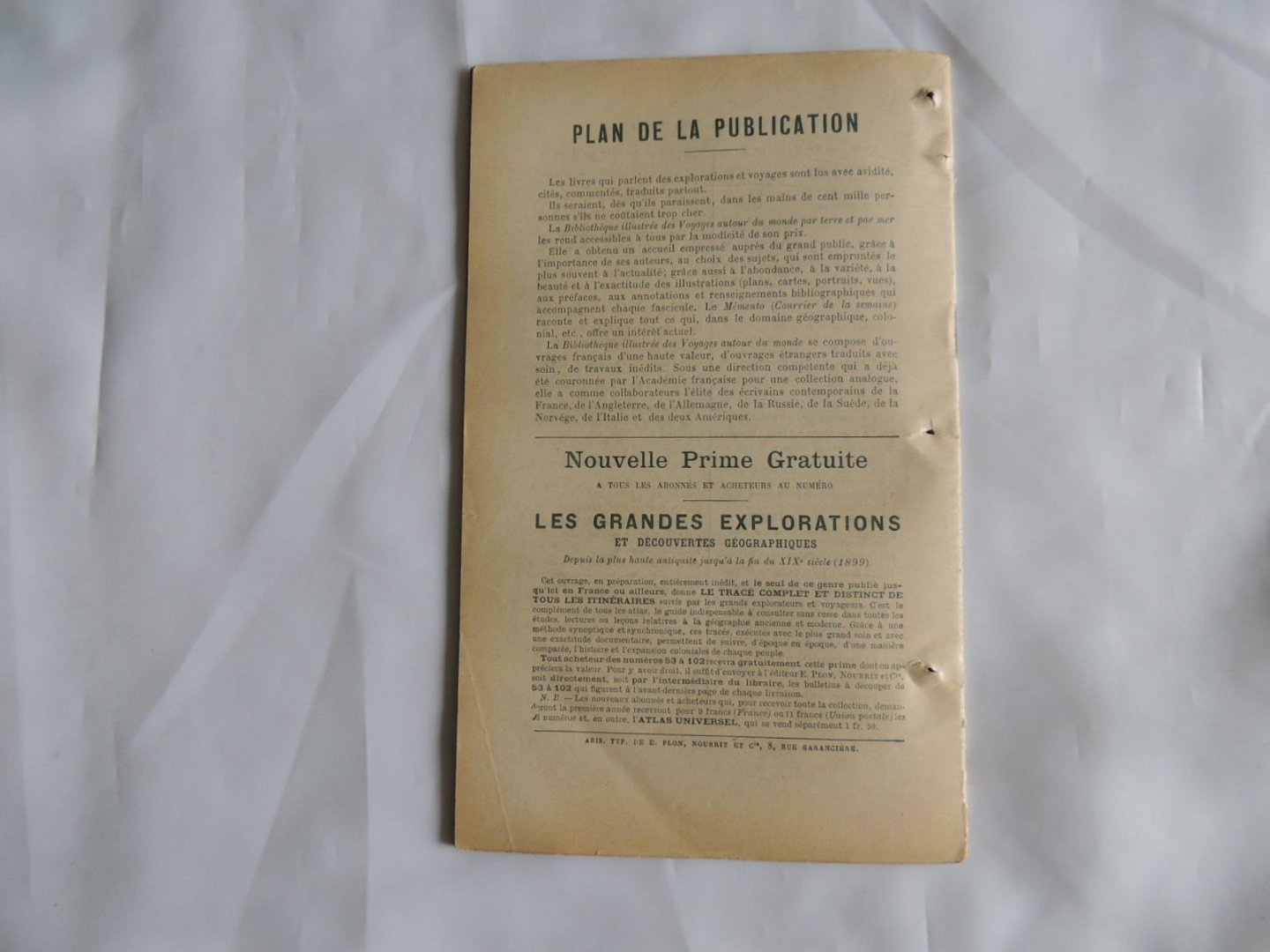Comte Goblet d' Alviella - Le Sahara algerien . N° 63  de la Bibliothèque illustrée Bibliotheque illustree des voyages autour du monde par terre et par mer
