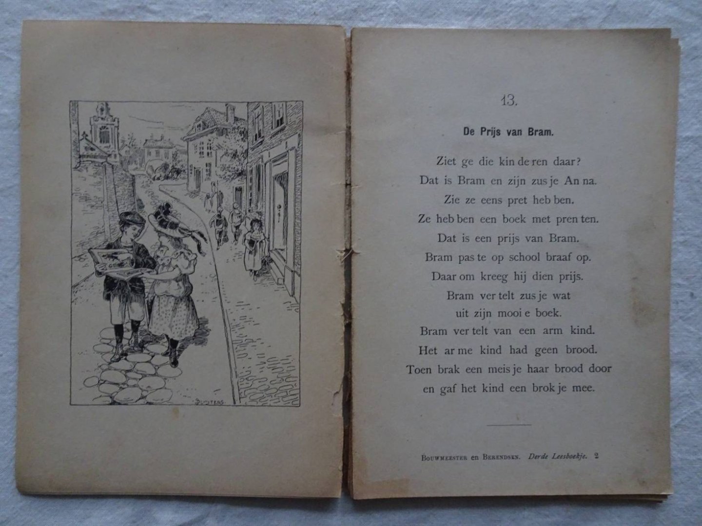 Bouwmeester, J.C. & J.V. Berendsen. - Derde leesboekje behoorende bij het aanvankelijk spreek- en leesonderwijs.