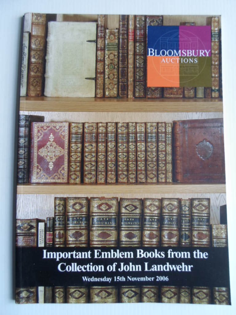 Catalogus Bloomsbury Auctions - Important Emblem Books from the Collection of John Landwehr