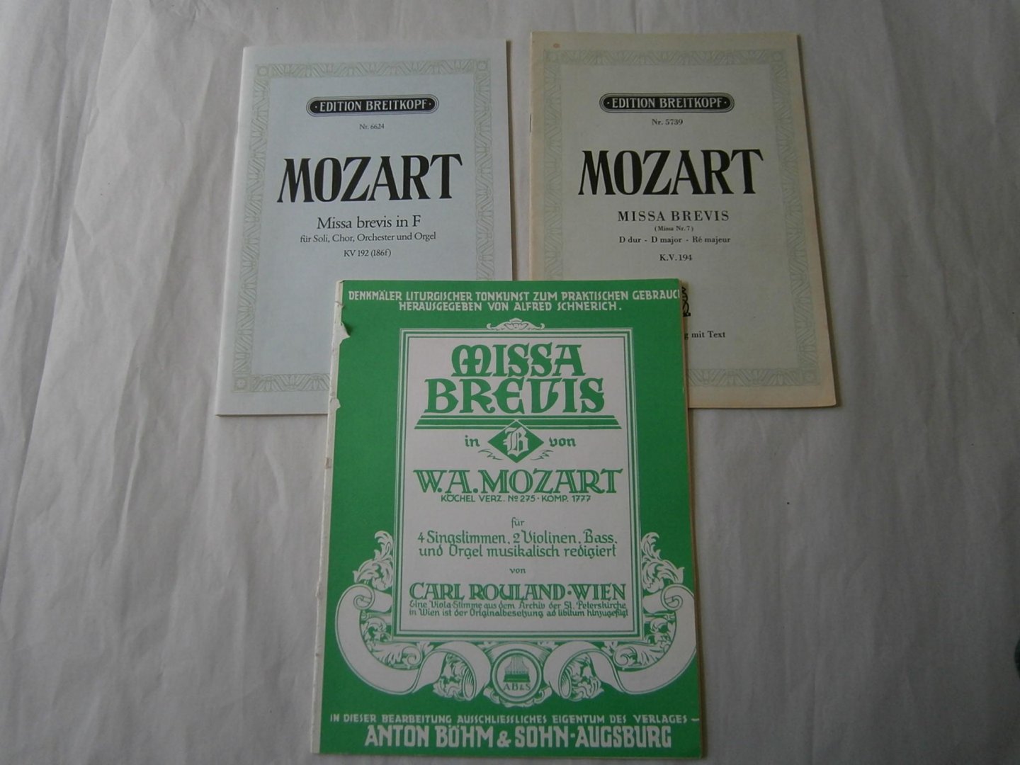 Mozart, W.A. - Missa Brevis D major K.V. 194, Missa Brevis in F K.V. 192, Missa Brevis in B K.V. 275