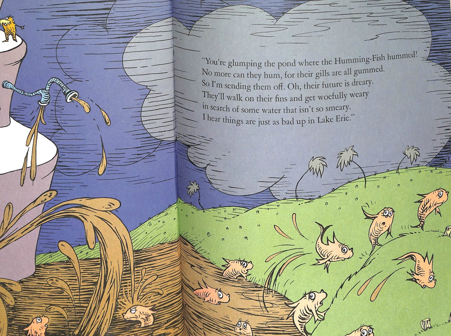 Seuss, Dr. - The Lorax. Eerste editie Groot Brittannie (First UK edition) Inclusief de Lake Erie zin.
