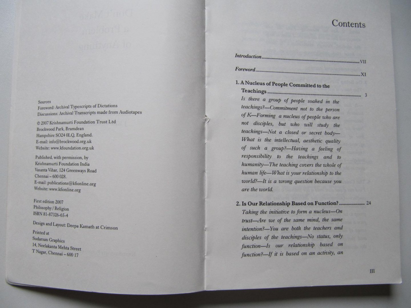  - Don't make a Problem of Anything