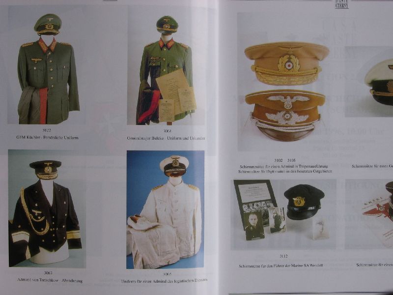 Veilingcatalogus Casa D'Aste Czerny - Militaria, zeitgeschichtliche Objecte, Spielzeug, Deutsche Orden 1933-1945, softcover, goede staat