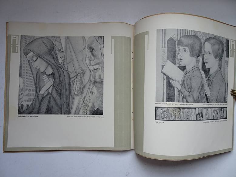 Blaauw, C.J. ao (ed.). - Wendingen, maandblad voor bouwen en sieren van Architectura et Amicitia, no. 3/4 1928; Werken in particulier bezit door Jan Toorop.