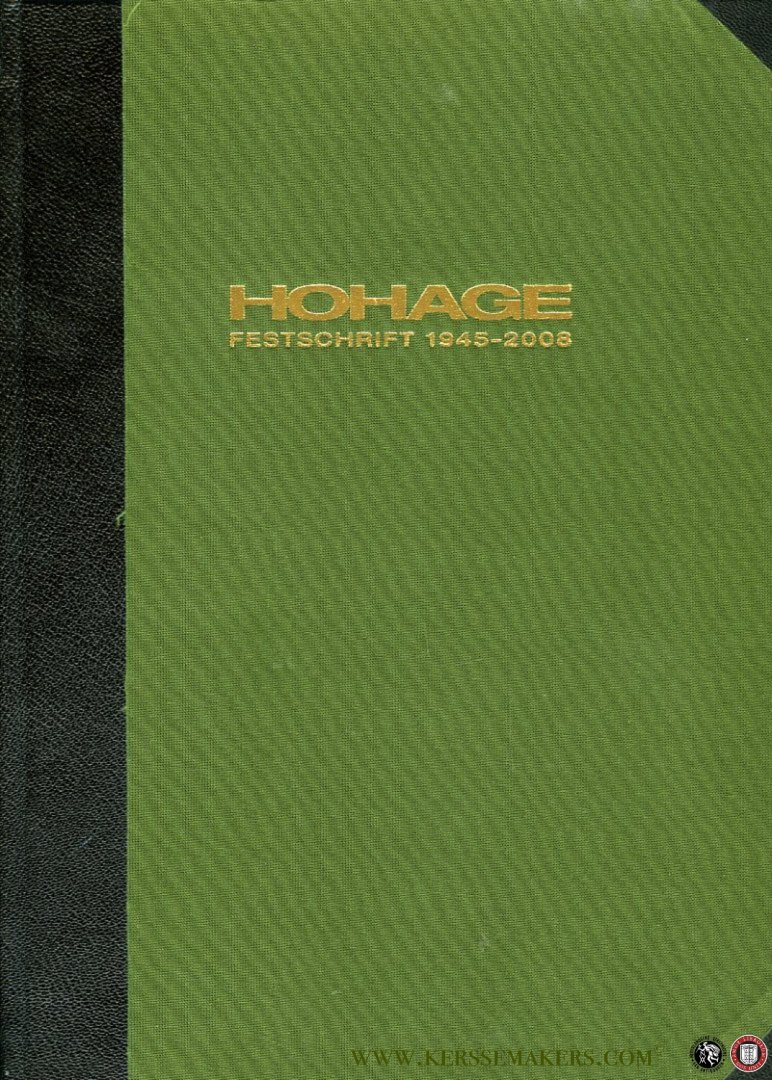 APPELBAUM, Dirk - Hohage 1858-2008. Festschrift für die Jahre 1945 bis 2008.