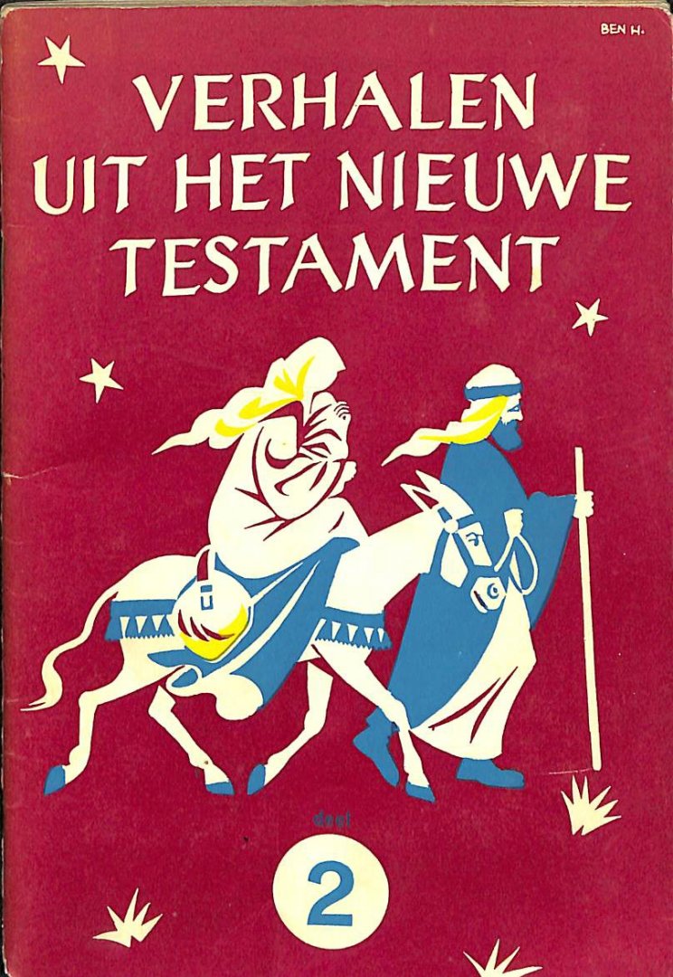 Aalbersberg, G. - Verhalen uit het Nieuwe Testament deel2. Compleet plaatjesalbum met 30 gekleurde Bijbelse plaatjes ontworpen door Ben Horsthuis
