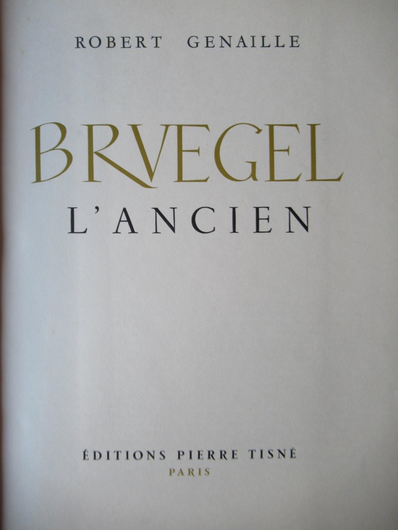 Genaille, robert - Bruegel L'ancien