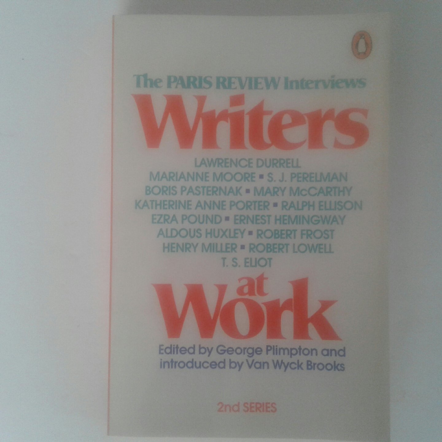 Plimpton, George - 4 delen ; Writers at work ; The Paris Review Interviews