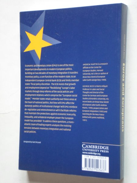 Martin, A. & G.Ross editors - Euros and Europeans, Monetary integration and the European Model of Society
