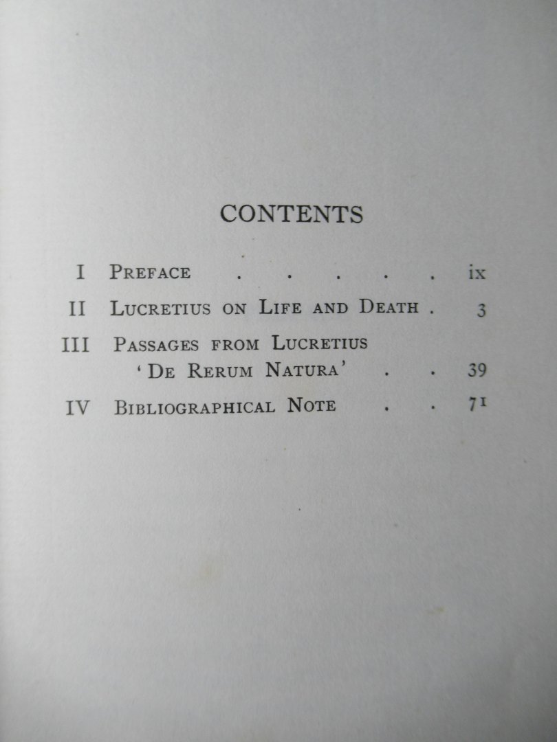 Mallock, W.H. - Lucretius On life and death. In the metre of Omar Khayy'am